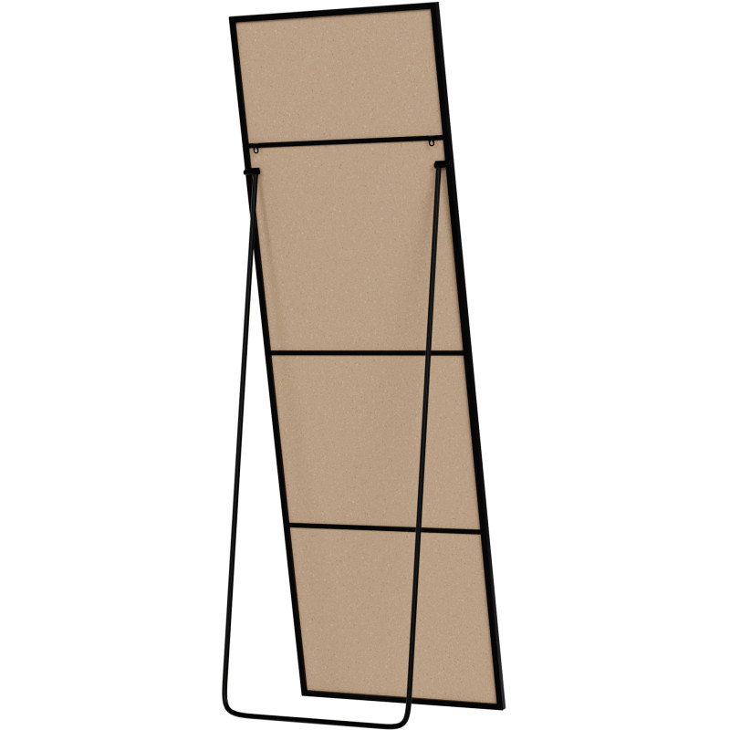 Specchio Benicia 150x50 cm nero opaco