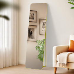 Miroir Gurnee 140x40 cm finition or brillant