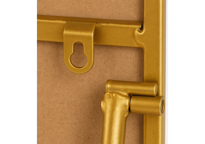 Miroir Gurnee 140x40 cm finition or brillant