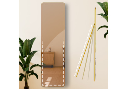 Miroir Gurnee 140x40 cm finition or brillant