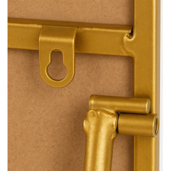 Specchio Gurnee 150x50 cm finitura oro lucido