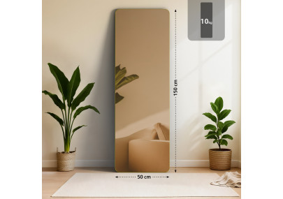 Miroir Gurnee 150x50 cm finition or brillant