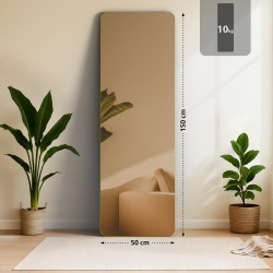 Specchio Gurnee 150x50 cm finitura oro lucido