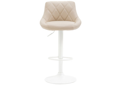 Taburete De Bar Lazio Crema,Blanco