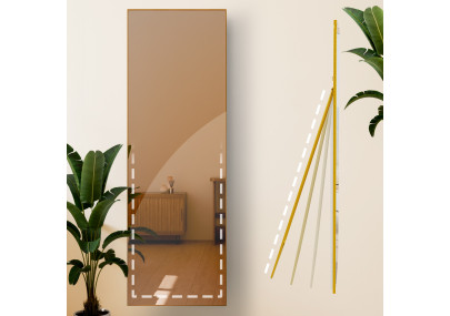 Specchio Benicia 150x50 cm finitura oro lucido