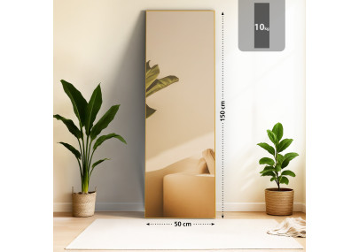 Miroir Benicia 150x50 cm finition or brillant