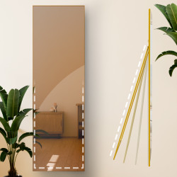 Miroir Benicia 160x50 cm finition or brillant