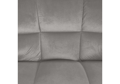 Tabouret de bar Damaso E, velours gris