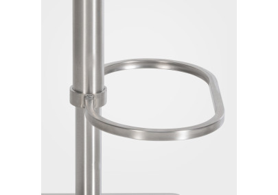 Tabouret de bar Damaso E, velours, marron