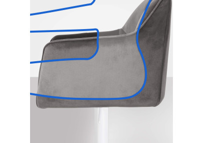 Barhocker Damaso W Samt