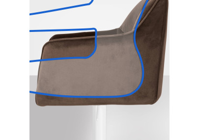 Barhocker Damaso W Samt