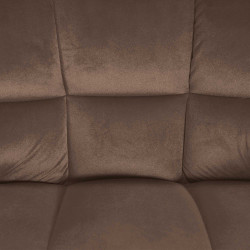 Tabouret de bar Damaso W velours marron