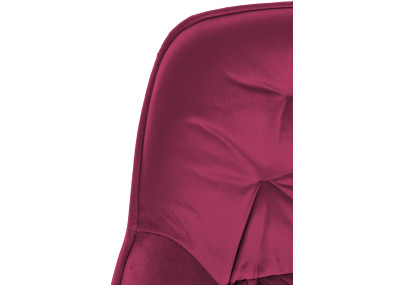 Sgabello da bar Gibson in velluto altezza seduta 76 cm viola