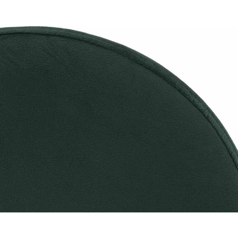 Tabouret de bar Ponte, velours, chrome, vert