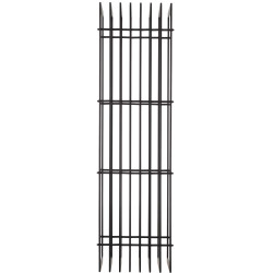 Portalegna IRVING in metallo nero opaco 40x50x150 cm