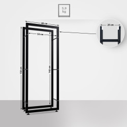 Chaise visiteur Borneo TABRIC, violet noyer