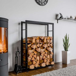 Chaise visiteur Borneo en tissu marron naturel