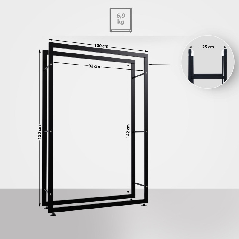 Chaise visiteur Borneo TABRIC, violet naturel