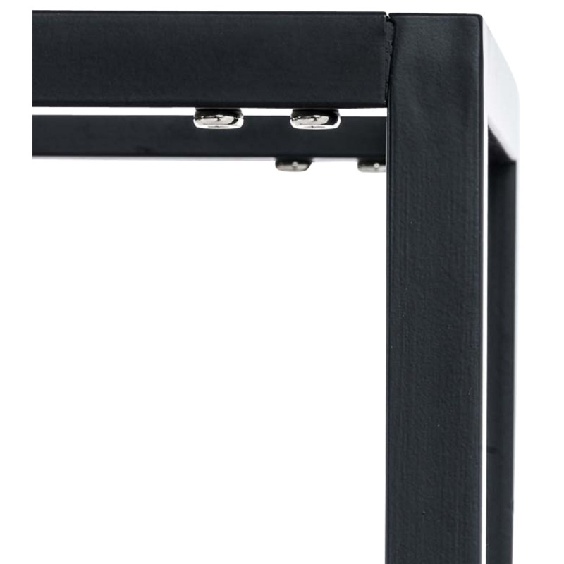 Portalegna per Camino HETTA in Acciaio Inox nero,25x60x100 cm