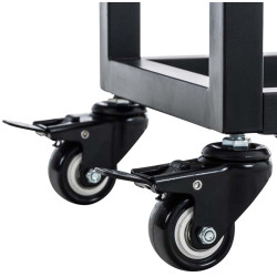 Portalegna per Camino HETTA in Acciaio Inox nero,25x60x100 cm