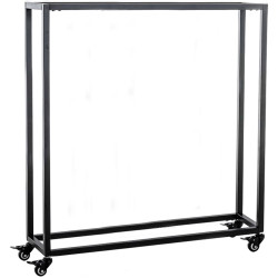 Leñero para Interior Hetta Negro,25x80x100 cm