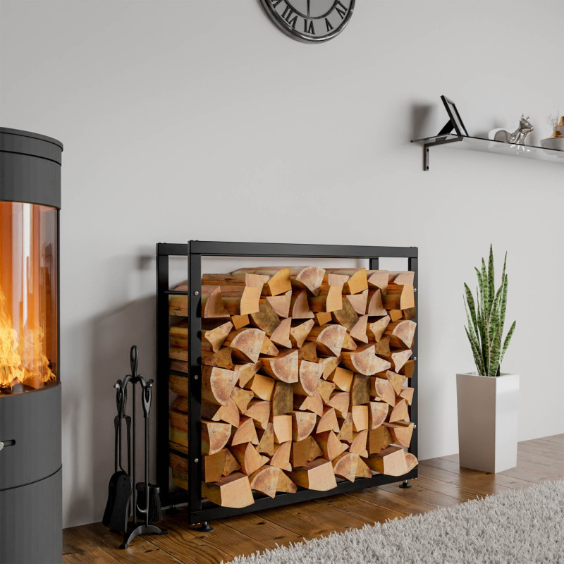 Support ? b?ches Keri V2 25x100x80 cm noir