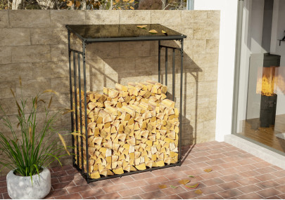 Abri à bûches Ruston Metal L, anthracite