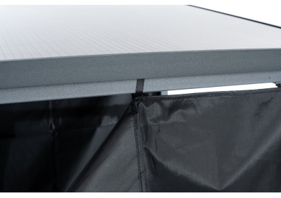 Cobertizo para leña con lona protectora impermeable L