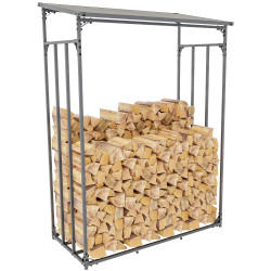 Abri à bois de chauffage en aluminium Ruston L anthracite