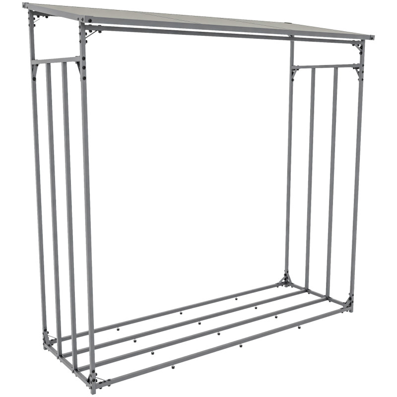 Abri à bûches en aluminium Ruston XXL, anthracite