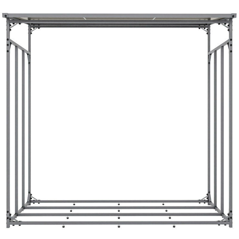 Abri ? b?ches + housse Ruston Aluminium XL anthracite