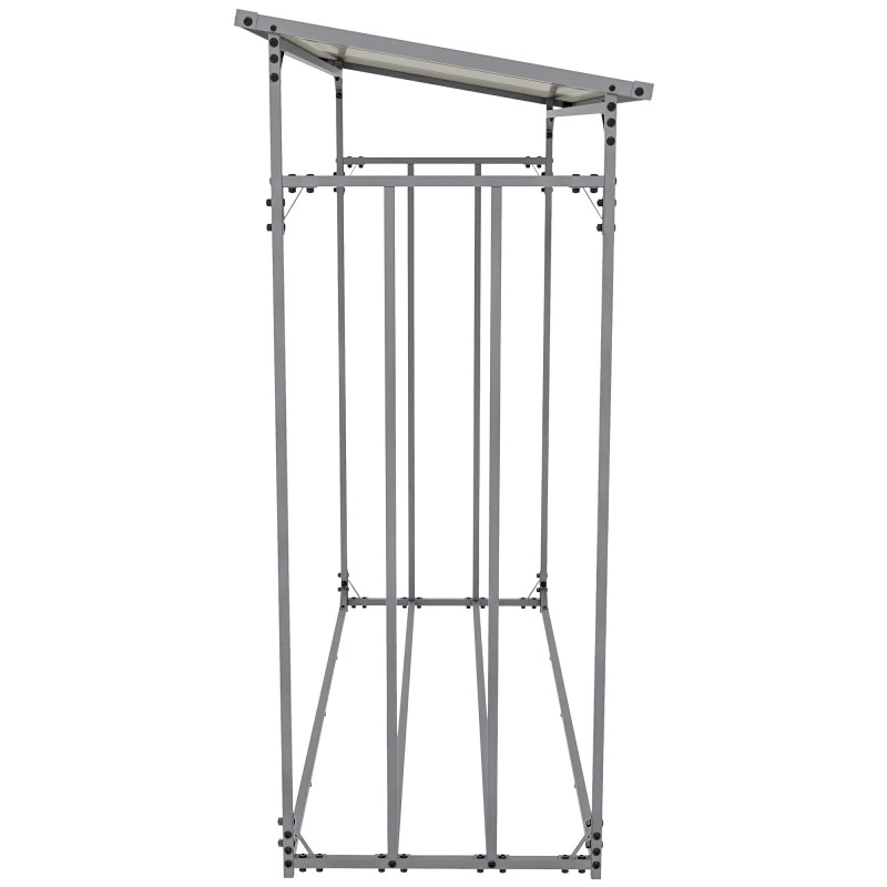 Abri à bûches + housse Ruston Aluminium XL anthracite