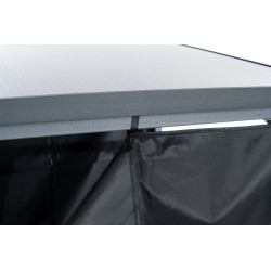 Abri ? b?ches + housse Ruston Aluminium XL anthracite