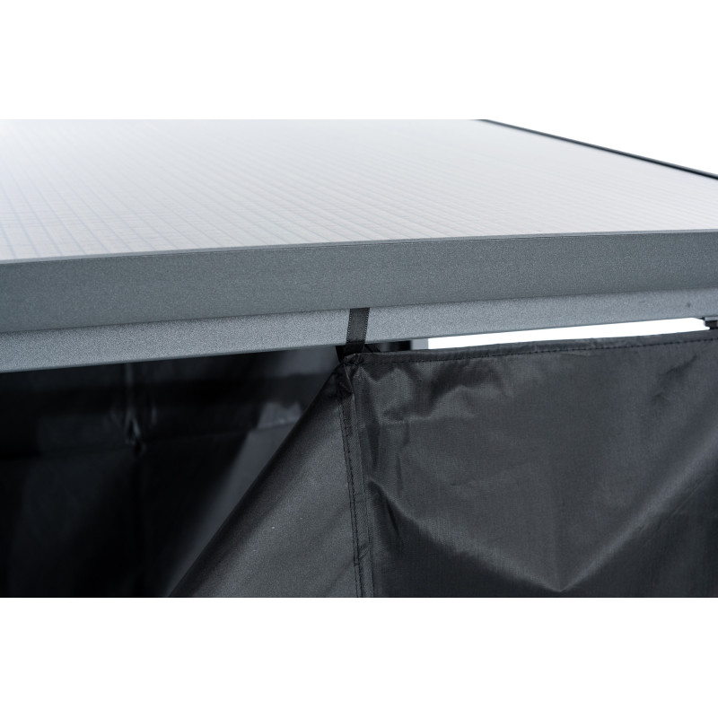 Abri ? b?ches + housse Ruston Aluminium XL anthracite