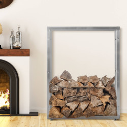 Leñero Keri de acero inoxidable Acero inoxidable,25x100x125 cm