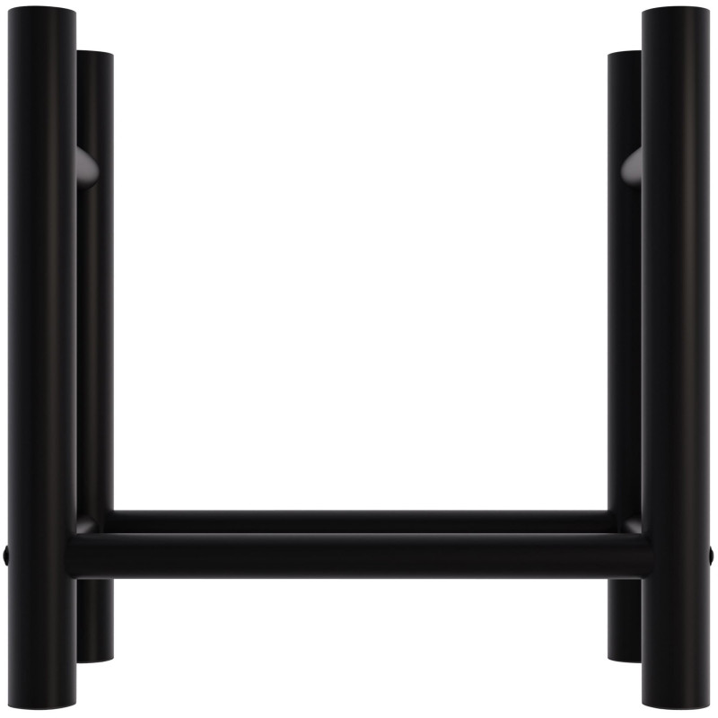 Porta legna da ardere Medya nero rotondo,30x60x60 cm