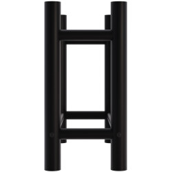 Leñero Medya de metal negro Redonda,30x60x60 cm