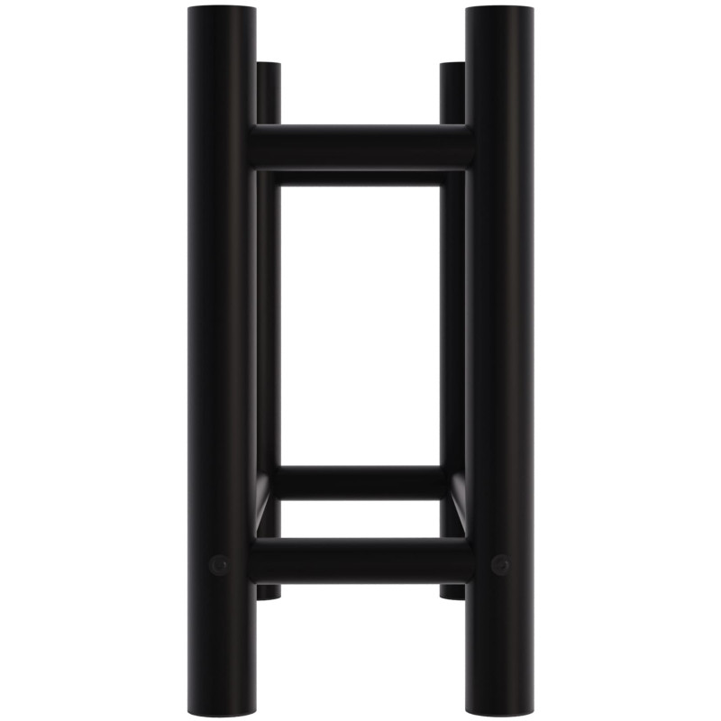 Leñero Medya de metal negro Redonda,30x60x60 cm