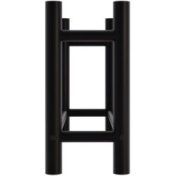 Râtelier à bûches rond Medya 30x80x60 cm noir