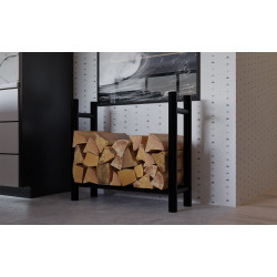 R?telier ? b?ches rond Medya 30x80x80 cm noir