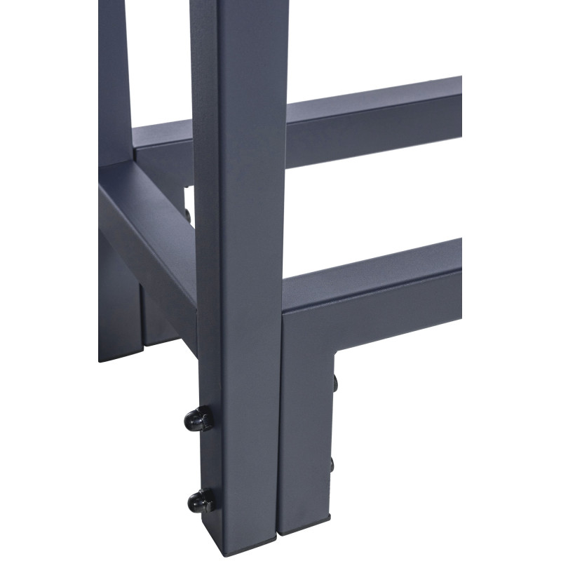 Range-bûches + housse Martin 25x160x115 cm anthracite