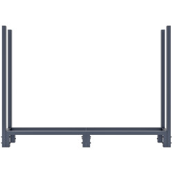 Range-b?ches + housse Martin 25x160x115 cm anthracite