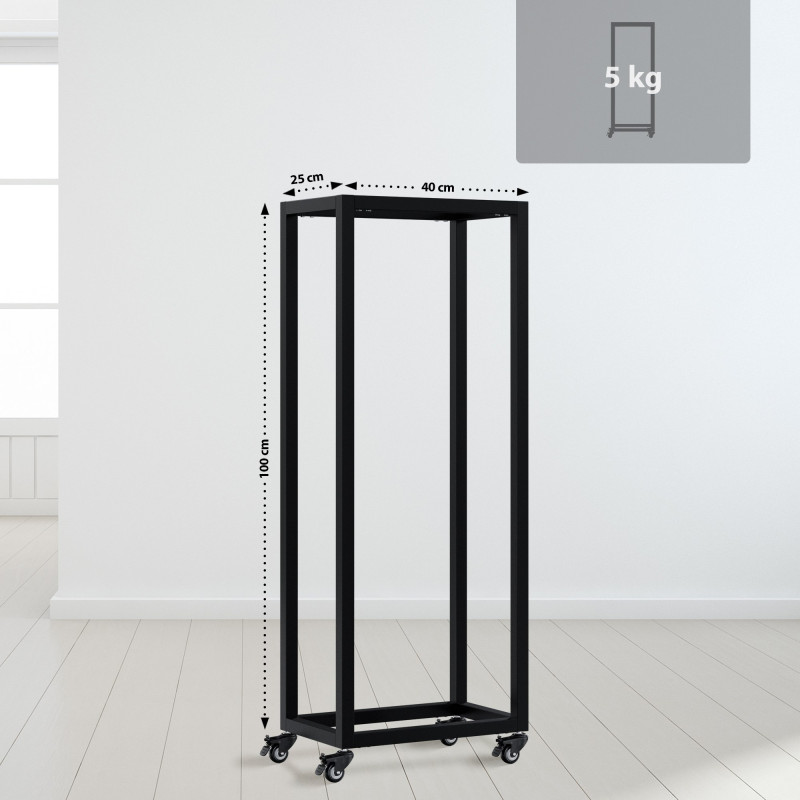 Range-b?ches Hilta 25x40x100 cm noir