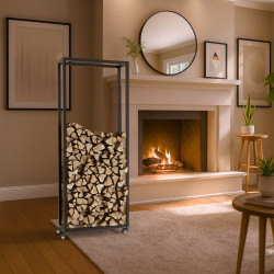 Range-b?ches Hilta 25x60x150 cm noir