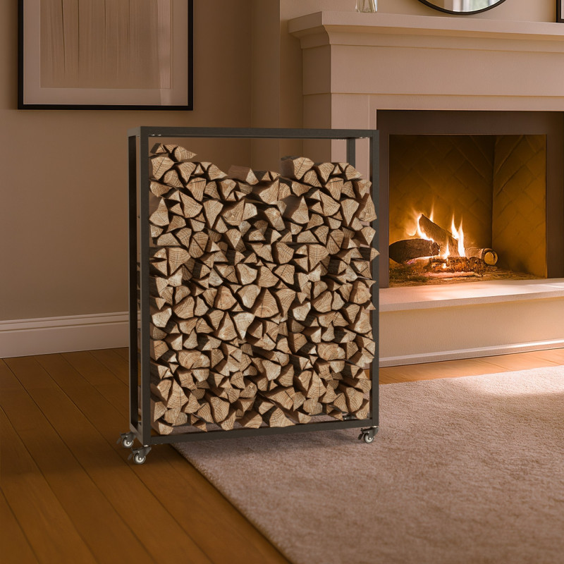 Range-b?ches Hilta 25x80x100 cm noir