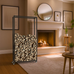 Range-b?ches Hilta 25x80x150 cm noir