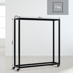 Range-b?ches Hilta 25x100x100 cm noir