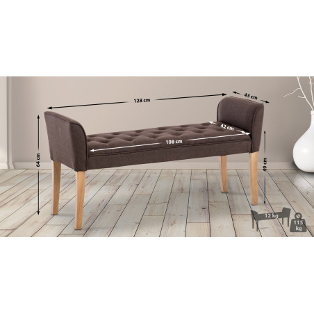 Tabouret de bar noir Samos