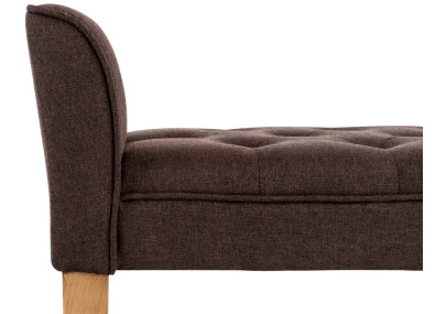 Chaise longue Cl?op?tre, marron clair antique