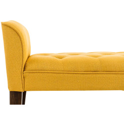 Chaise longue Cléopâtre, jaune foncé antique